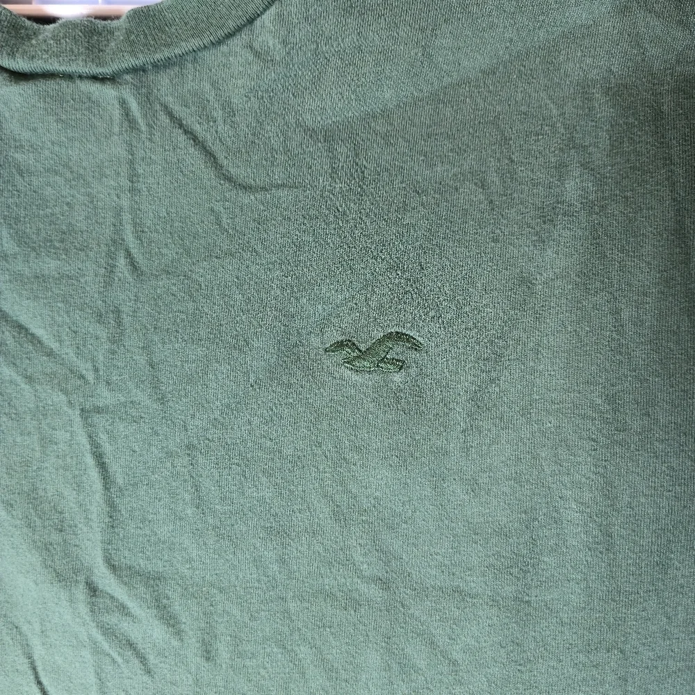Hollister Core Fit Men's Green Tee 100% Cotton Size Medium - Picture 3 of 4